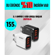 3.1 AMPER 3 USB ÇIKIŞLI BAŞLIK 