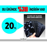 3D DOKU CEP TELEFONU ARKA KAPAK KORUYUCU